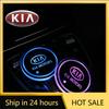 2026 Hot Car Sticker LED Light Car Coasters Light Mats 7 Colors Cup Holder Pad For Kia Sportage Cerato Optima K2 K3 K4 K5 Rio Pi