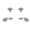 4 Pcs Back Paddles Replacement Rear Paddles for PS5 Dual Sense Edge Controller Rear Parts,Interchangeable Metal Rear for PS5 Dual Sense Controller