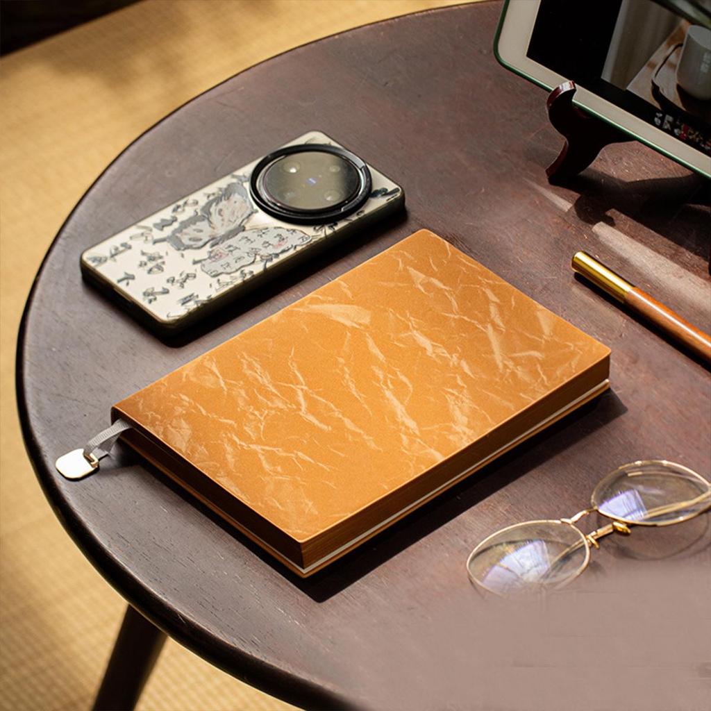 A5 Leather Business Notebook, Diary, Student Subject Notebook, Work Meeting Record Book, Excerpt Book, Lined Pages