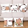 1pc Cute Bear Bubu Dudu Pillow Case Square Bedroom Sofa Leisure Comfort Cushion Car Living Room Home Decoration