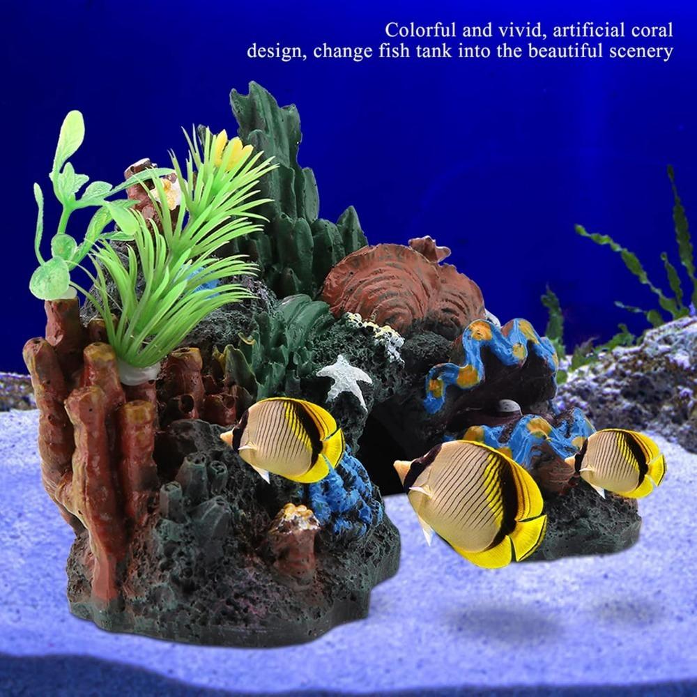 Resin Aquarium Decoration Irregular Shape Artificial Sea Plant Reef Fish Tank Landscaping
