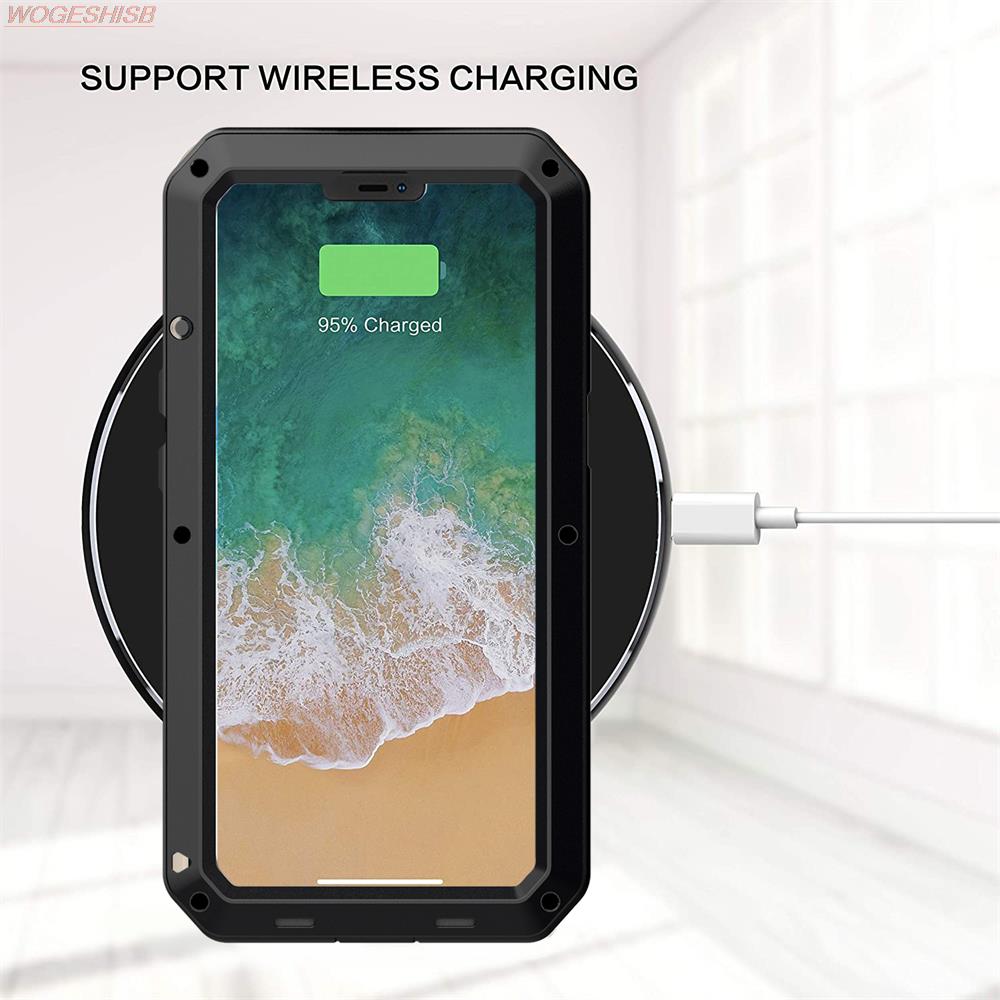 Чехол Armor Heavy Duty Protection Case для iPhone 16 15 Pro Max 7 8 Plus XR X Xs 11 12 13 Pro Max 14 Plus SE 360 Metal Tank Outdoor Противоударный чехол