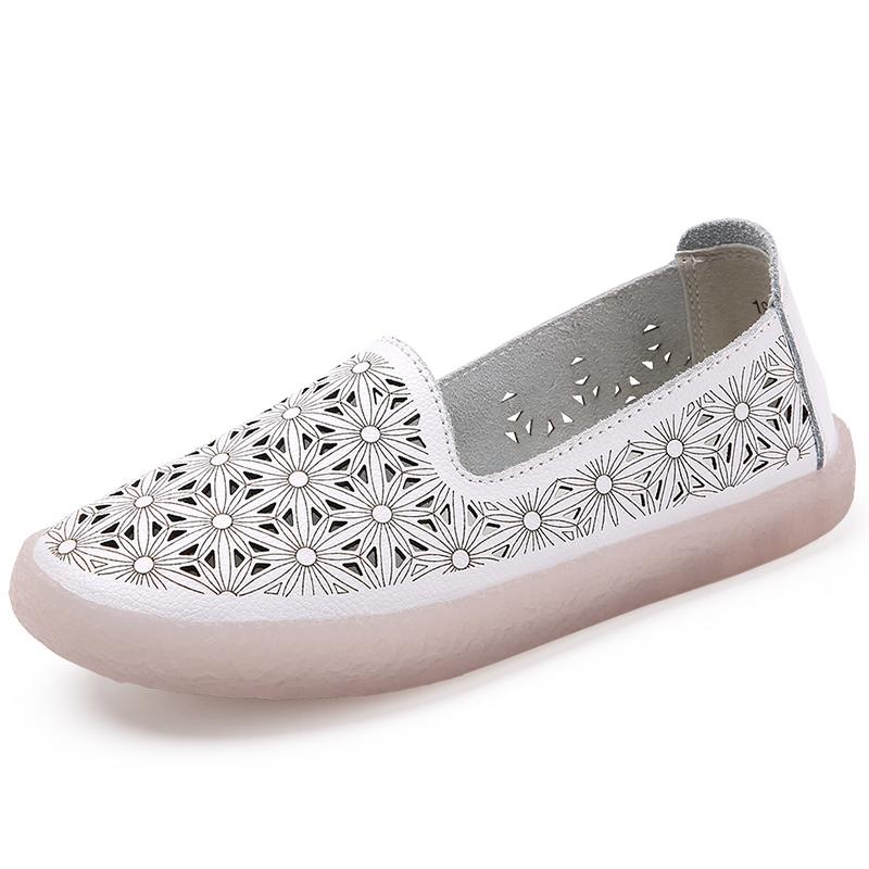 Fashion Fashion Women's Single Strap Set Comfortable Soft Soled Outdoor Hiking Daily Hollow Breathable Casual Flat Shoes Large Size