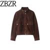 Za Autumn/Winter New Arrivals Women's Clothing Zr European and American Style Fashionable Pocket-Decorated Bomber Jacket 3046258724