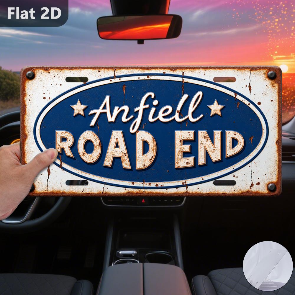D Flat pc Anfield Stadium Metal Wall Plate Vintage Themed Gift Suitable for Home Garage Decor Christmas Easter Father