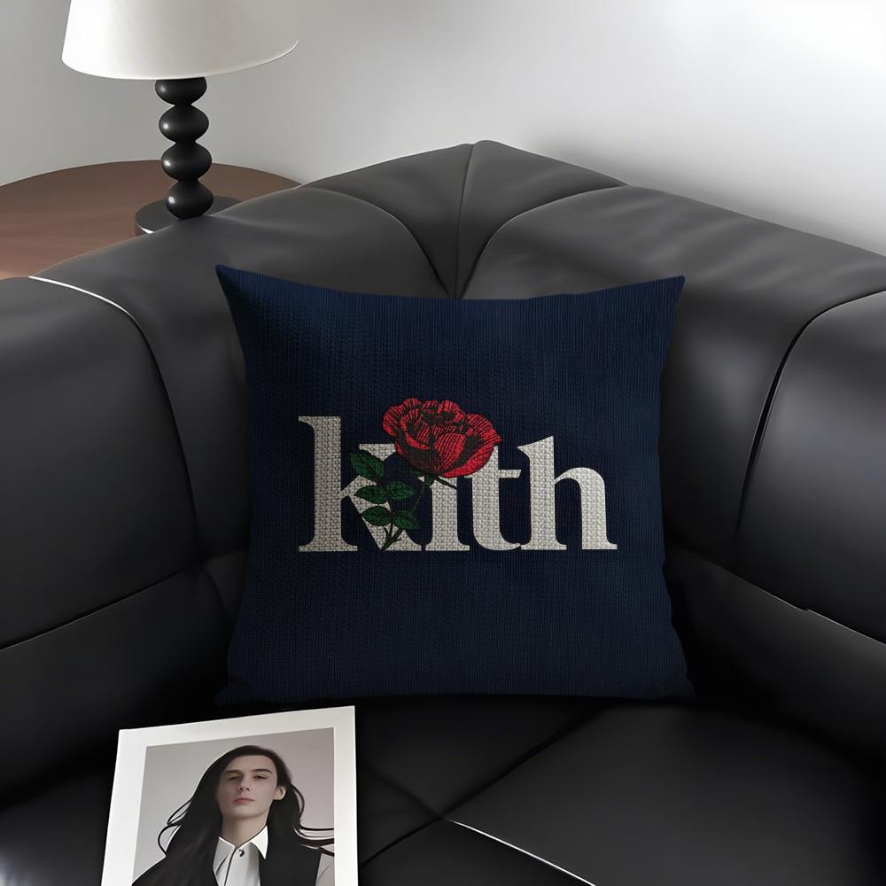 KKITH Brand Cushion Cover Natural Linen Organic Fabric DoubleSided Printing Sofa Home Decor Gift Pillow Case
