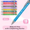 10 Pieces Ballpoint Pens Office pirational Quotes Snarky Screen Touch Stylus Pen Encouraging Scriptures, Black Ink Employee Appreciation Gifts Bulk