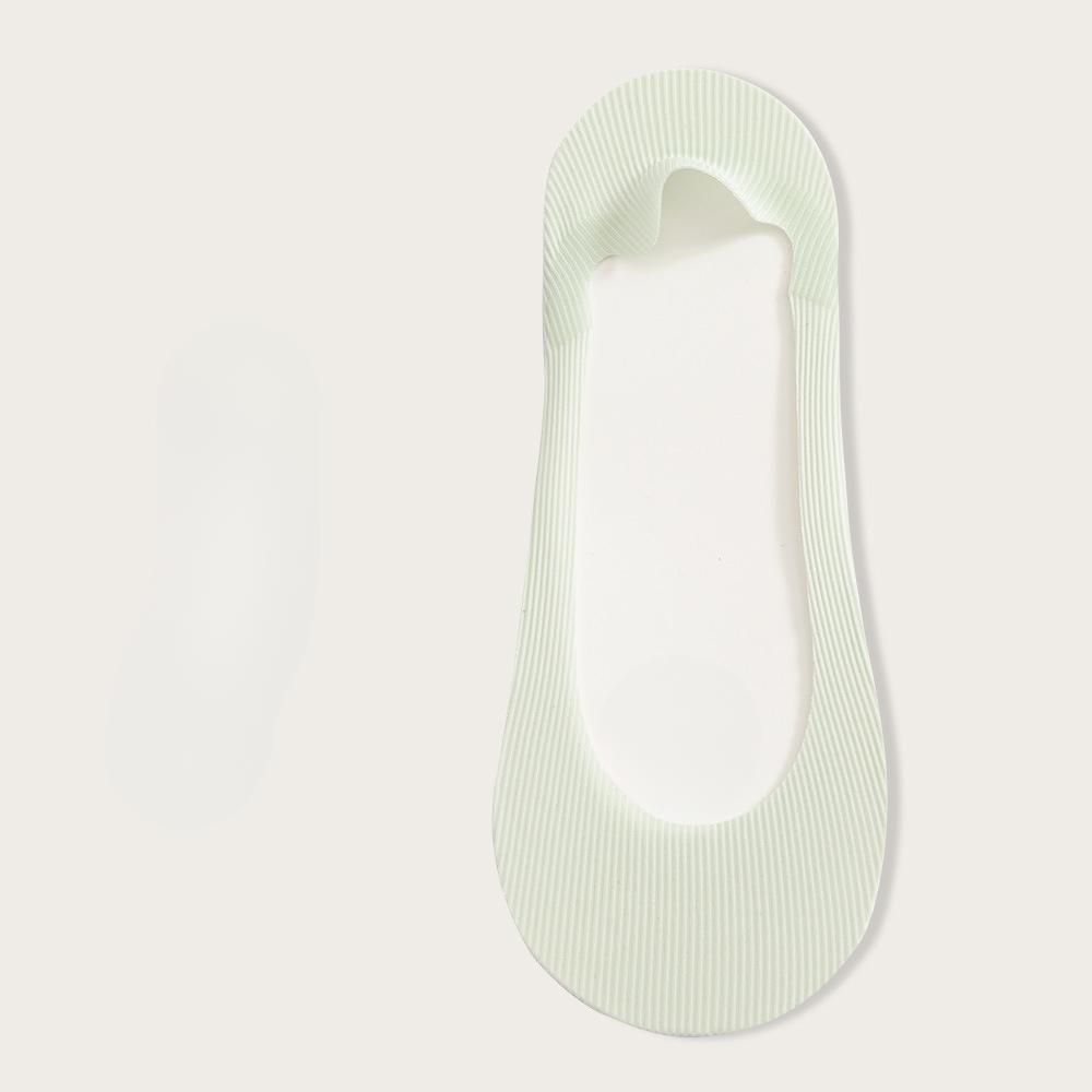 Женские летние тонкие хлопковые носки-подследники, невидимые, с силиконовой нескользящей пяткой, с мелким вырезом.