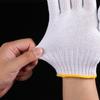 12 Pairs Safety Work Gloves Wear Resistant Cotton Protective Gloves for Construction Maintenance