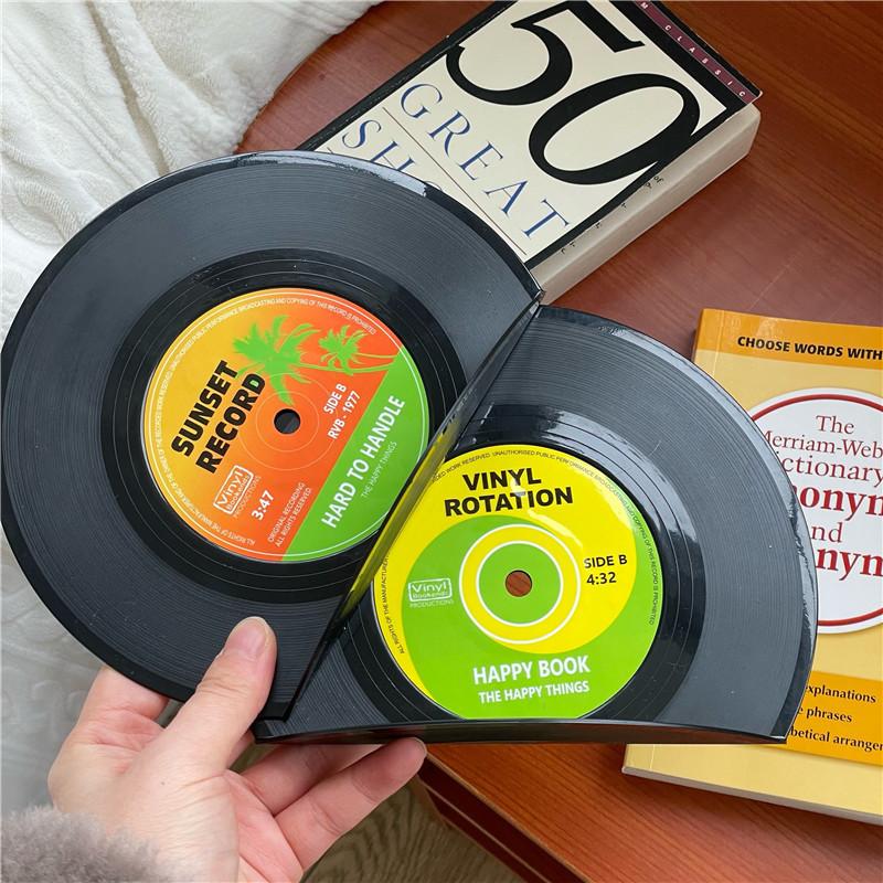 Виниловые держатели для книг CD Креативные подставки для записей Настольные украшения Rubbie Vintage Перегородка для книг Офисные аксессуары