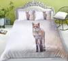 3D Fox Pattern Home Bedding Set Bedroom Quilt Cover Pillow Case Extra Large Full Size Bedding Set Home Decoration Gift