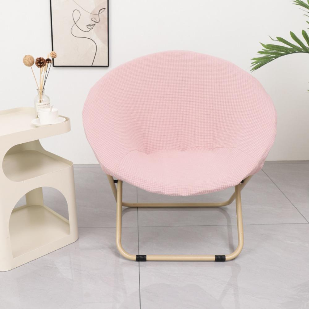 Knitted Saucer Chair Cover Solid Color Camping Seat Cover Fit Outdoor Chair