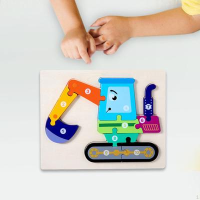 Креативный набор деревянных пазлов для детей 4-6 лет