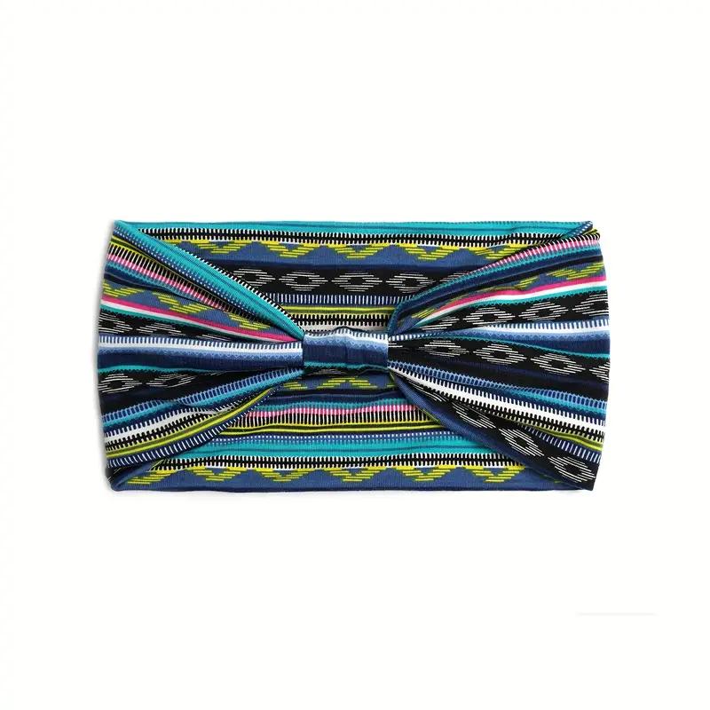 3 шт. широкая повязка на голову в богемном стиле для женщин, красочная спортивная повязка с крестообразным узлом