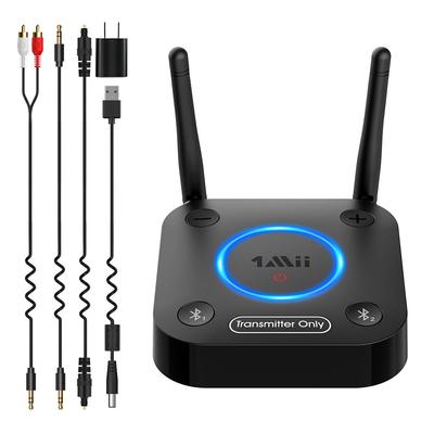 1Mii Bluetooth-передатчик для одновременного подключения двух aptX aptX Low USB оптический коаксиальный беспроводной аудиопередатчик от телевизора к Bluetooth