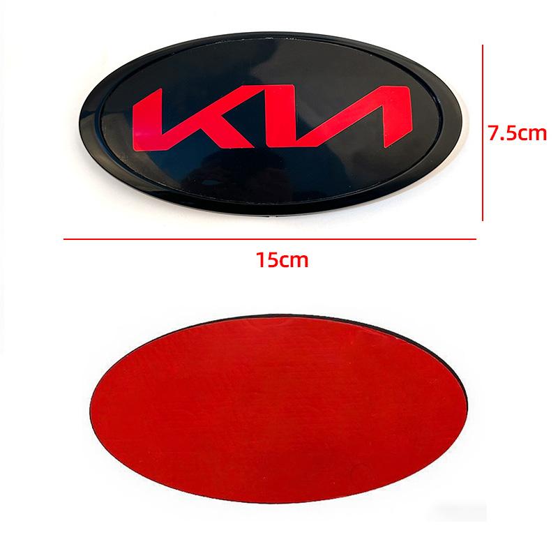 AABIW1 Car Front Gril Rear Trunk Emblem Sticker Accessories For Kia GT-Line Sportage Ceed Rio Picanto Sorento Soul Cerato Venga K9 Niro
