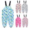 Children's One-piece Rain Pants Waterproof And Waterproof Outdoor Suspenders