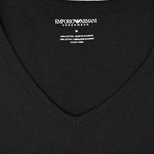 Emporio Armani Men's 3-Pack V-Neck T-Shirts, Size Small, 110856 CC722 21320 (Parallel Import)