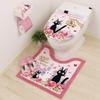 Senko Delivery Service Toilet Supplies Date with Gigi Toilet Mat 60 X 60cm Pink Character Gigi Cat Ghibli 37178 Kiki's Approx.