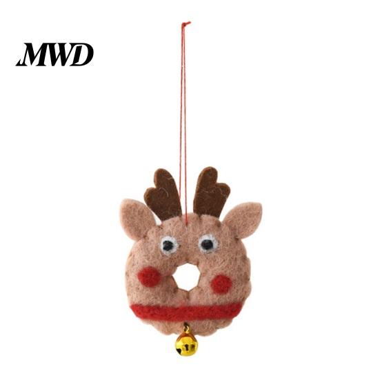 Handmade Wool Felt Craft Gifts Christmas Ornament, Santa Claus, Elf, Snowman Warm Fairy Tale Style Ornaments Hanging Decor, Cute Tree Decoration