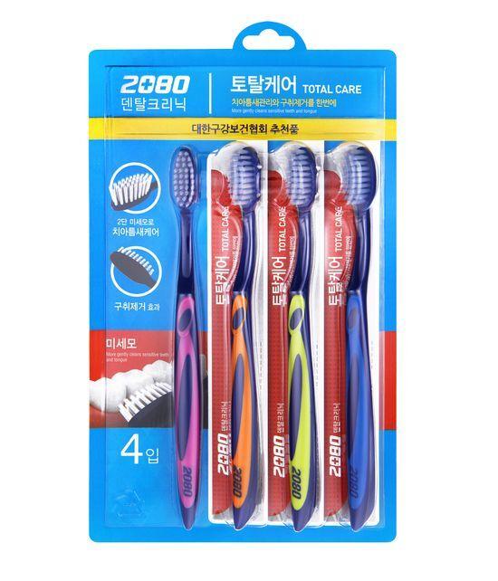 2080 Total Care Toothbrush (4 Packs) (Choose 1) (Regular or Fine Bristles)