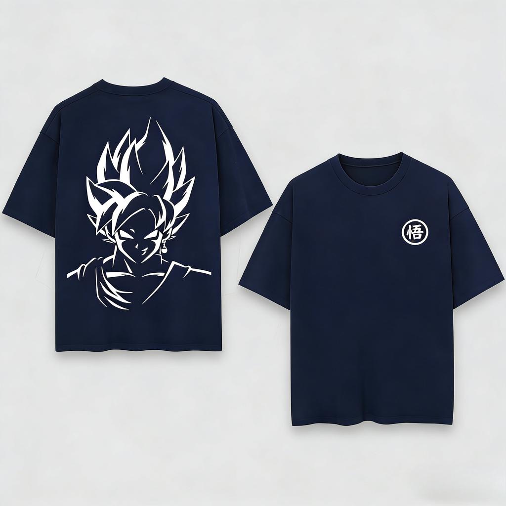 Anime Tshirt Mens Summer New Dragon Ball Z Goku Pattern Printed Short Sleeve Large Loose Comfortable Top