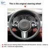 Car Steering Wheel Suede Perforated Leather Cover Trim For BMW M Sport F30 F32 F34 F36 F20 F45 F10 F12 F48 F25 F26 F15 F16