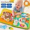 Tearable Cloth Quiet Book for Babies, Velcro-Interactive Teething & Early Education Toy, Suitable for 6-36 Months