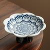 Чжуан Лу Хуа Пинь Сине-белый фарфор Тарелка для закусок Лотос