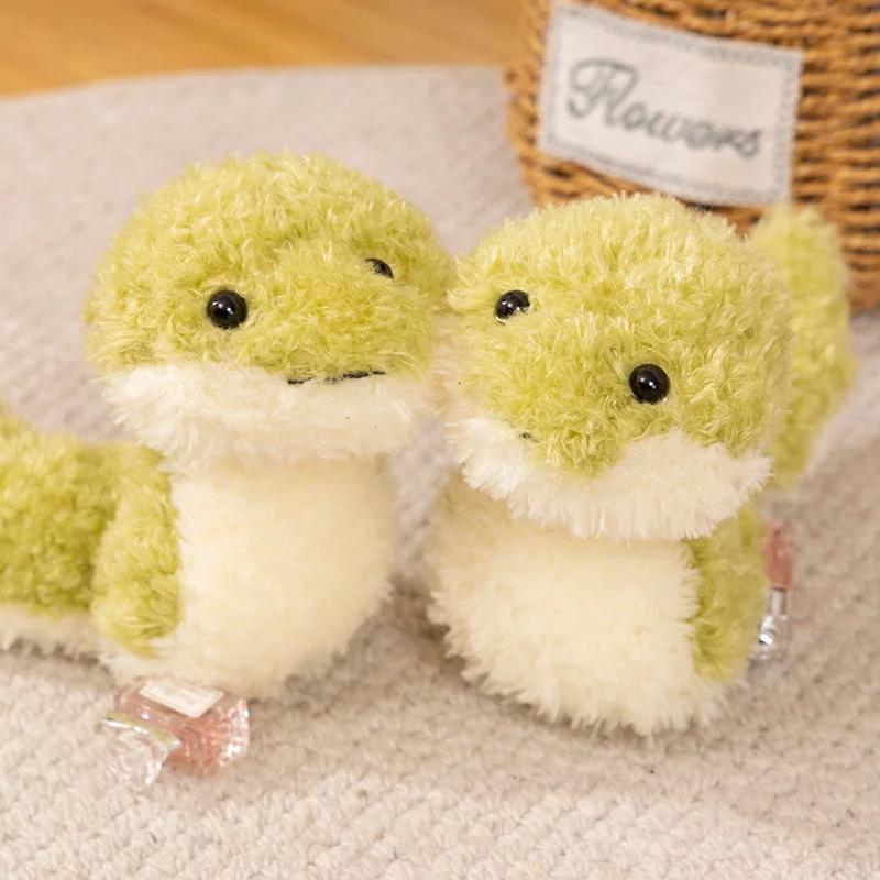 Милая гигантская зеленая плюшевая игрушка-кукла «Боа», подушка-змея, декоративная подушка «Лесная семья», подарок на день рождения мальчика, украшение для гостиной