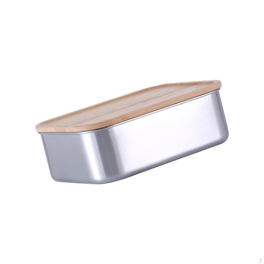 Butter Dish Bento Box Food Container Countertop Kitchen Keeper