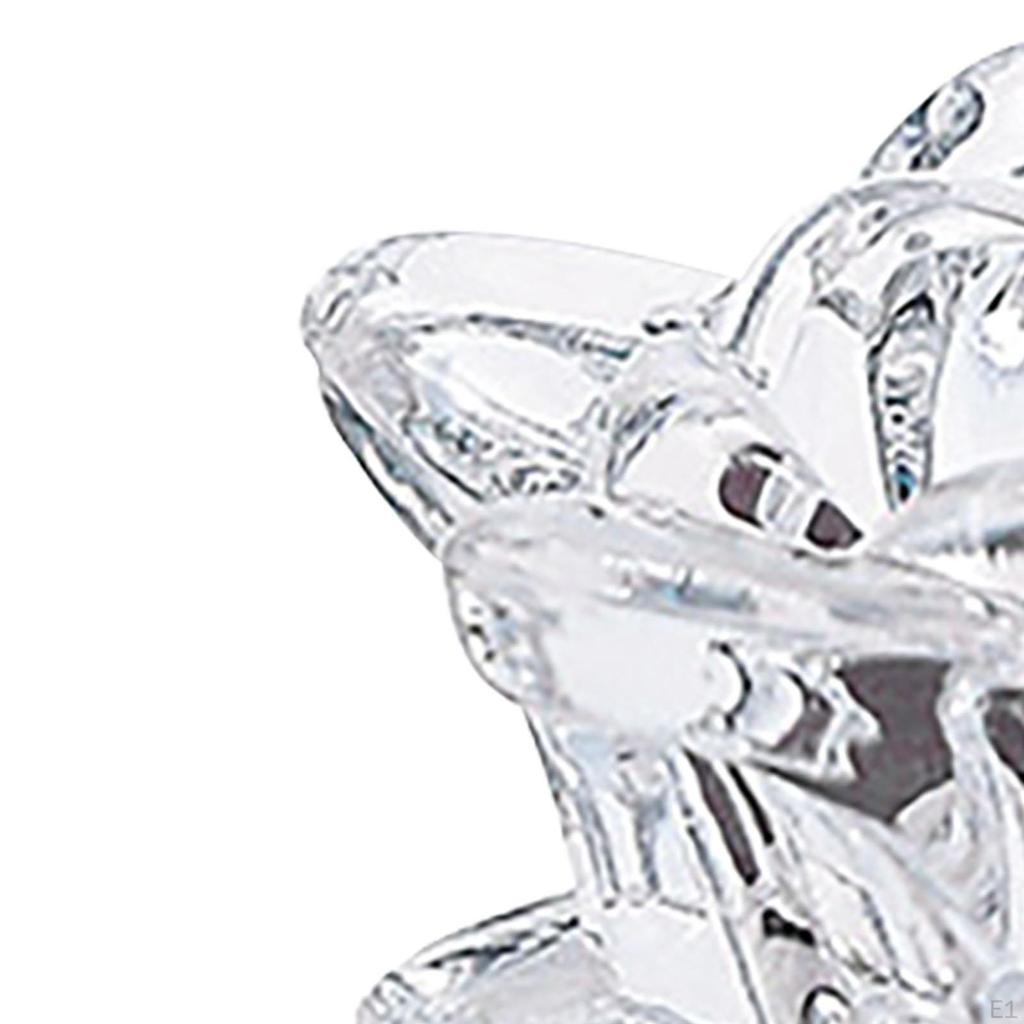 Подсвечник Tealight, стеклянный подсвечник в форме лотоса, центральная часть канделябров, прозрачный подсвечник для