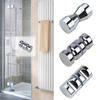 Stainless Steel Back-to-Back Puller Glass Door Knob Bathroom Push Shower Handle
