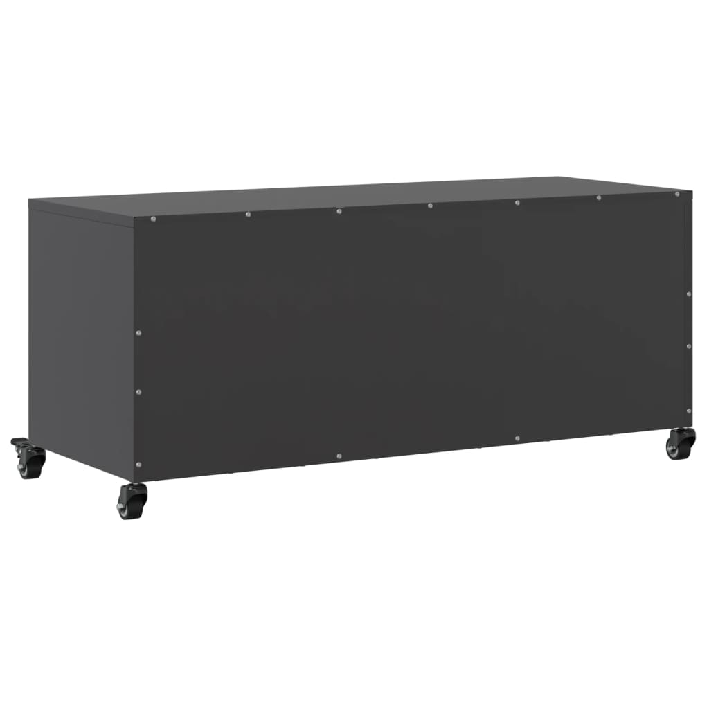 TV Stand Black 100.5 x 39 x 43.5 cm Steel