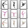 Colorful Watercolor Gymnastic Girl Posters Prints Abstract Canvas Paitning Nordic Wall Art Pictures for Living Room Home Decor