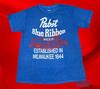 Новая футболка Pabst Blue Ribbon Beer Milwaukee Rustic Мужская Винтажная Классическая