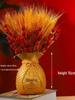 Natural Ikebana Dried Flower Bouquet: Pine Cones, Barley Flowers, Wheat Ear Decoration for Ceremony & New Home