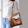 Cross-border женская мягкая кожаная сумка-мессенджер универсальная женская сумка среднего возраста многослойная вместительная сумка через плечо