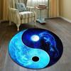 Modern Yin and Yang Round Carpet Gossip Round Carpet Living Room Bedroom Carpet Non-slip Carpet Photography Props Birthday Gift