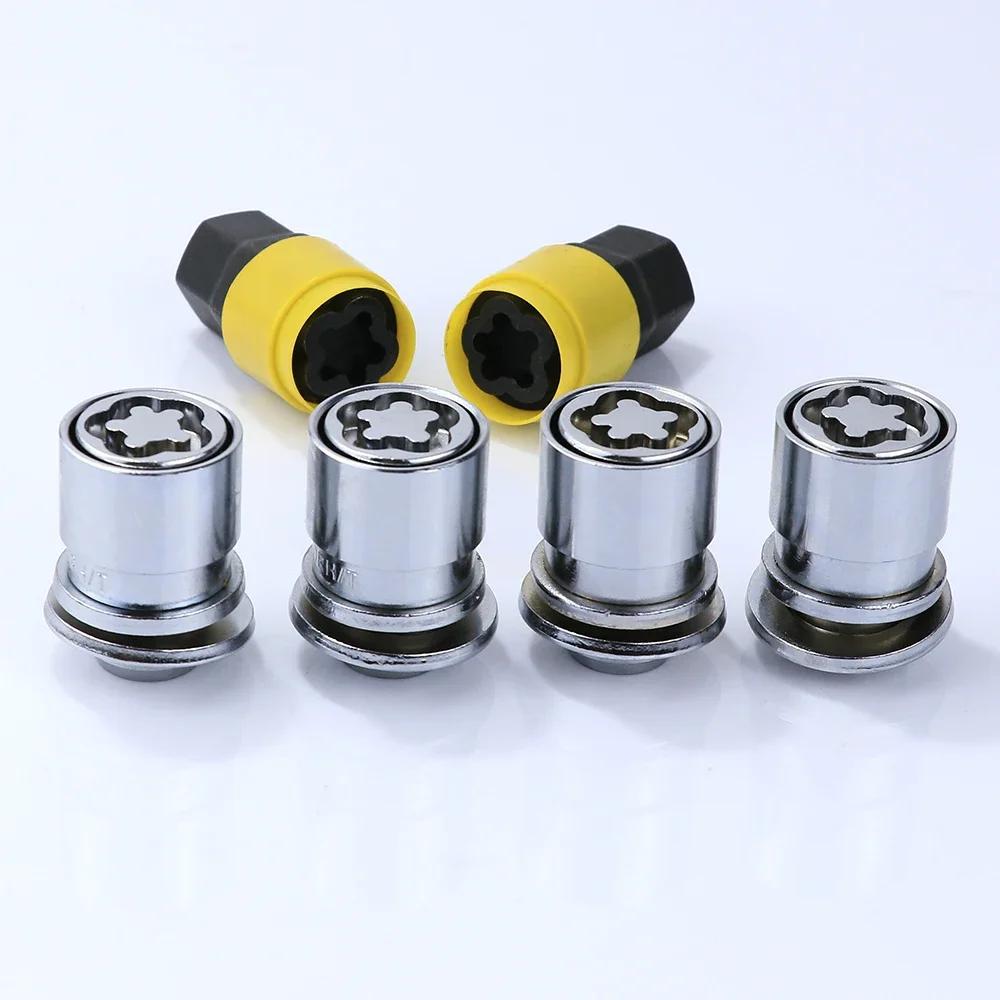 4pcs nuts+2keys High Quality Steel Anti-Theft Security Car Wheel Rim Lug Locking Lock Nuts for toyota lexus OEM Wheel