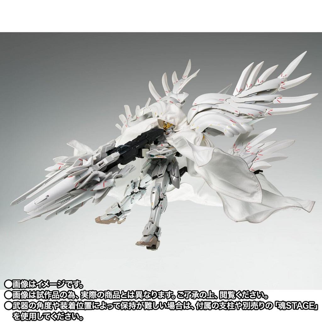 GUNDAM FIX FIGURATION METAL COMPOSITE Wing Gundam Zero Cloaked Custom, примерно 170 мм, АБС-пластик и ПВХ и литой металл и ткань, предварительно окрашенный, готовый