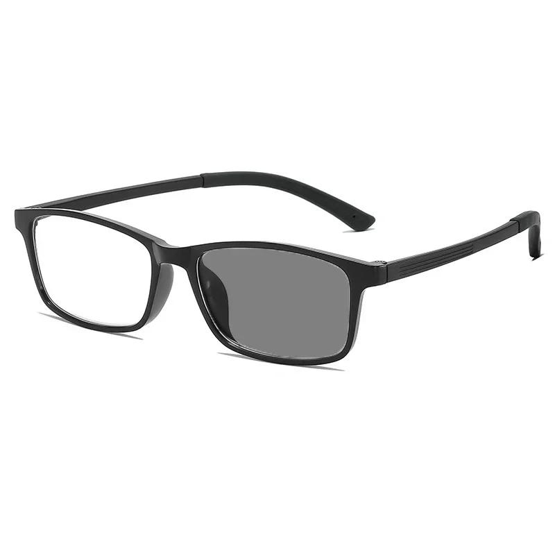 Унисекс, модные ультралегкие фотохромные очки для коррекции пресбиопии, очки для чтения с защитой от синего света, солнцезащитные очки для занятий спортом на открытом воздухе.