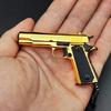 Металлическая 13 Золотая M1911 Модель Игрушечного Пистолета Фейкган Мини Сплав Брелок Выглядит Реалистично Коллекция Prop для PUBG Подарок на День Рождения Повесить Для Мальчика