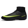 2024 Men Soccer Shoes Turf Black Kids Cleats Training Football Boots High Ankle Sport Sneakers Size 35-45