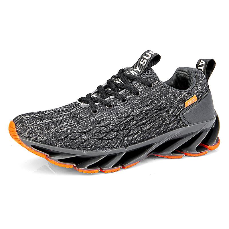 2025 Summer New Men's Trendy Shoes, Fish Scale Blade Fashion Running Shoes, Flying Woven Breathable Large Size Sports Men's Shoes
