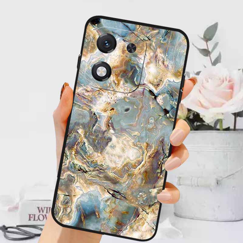 Чехол для Honor X70i 5G Роскошный Мраморный Силиконовый Мягкий Чехол для Телефона для Honor X70i 5G Защитная Задняя Крышка из ТПУ ABR-AN00 Coque Capa