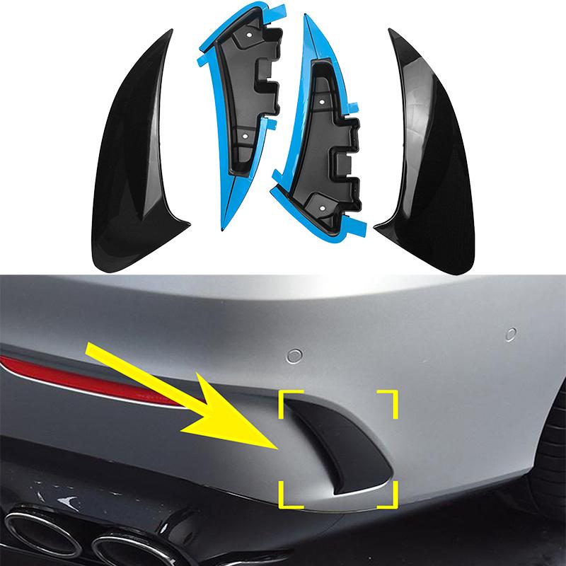 Задний бампер спойлер боковой плавник Canard аксессуары для стайлинга автомобиля для Mercedes Benz CLA Sport C118 CLA200 CLA220 CLA250 CLA45 AMG 2020-2024