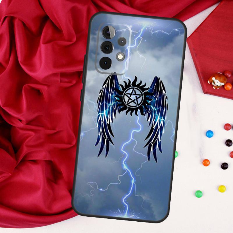 Чехол для Samsung Galaxy A26 A05 A06 A16 A54 A34 A14 A22 A32 A52 A55 A35 A15 A53 A13 A56 A36 с сериалом Сверхъестественное