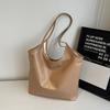 Modern Capacity Large Womens Tote Bag Cozy Pu Handbag Available In Black Brown Khaki And
