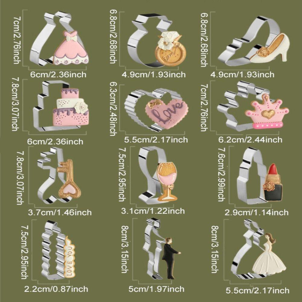 Animal Shape Dinosaur Biscuit Mold Stainless Stell Cookie Making Set Dinner Party